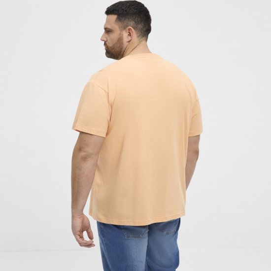North Latitude T-Shirt Summer Peach - Kratke Majice - Moške kratke majice za močnejše postave