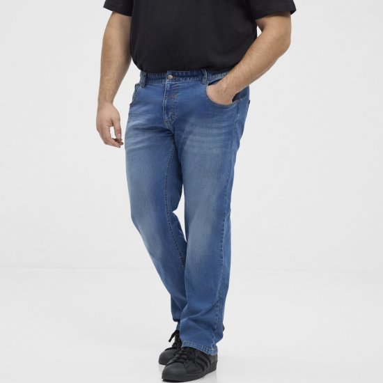 North Latitude Jeans Ringo Denim Blue - Kavbojke & hlače - Moške Kavbojke in Hlače za Močnejše Postave