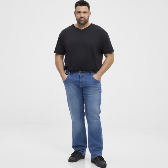 North Latitude Jeans Ringo Denim Blue - Kavbojke & hlače - Moške Kavbojke in Hlače za Močnejše Postave
