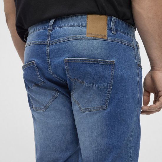 North Latitude Jeans Ringo Denim Blue - Kavbojke & hlače - Moške Kavbojke in Hlače za Močnejše Postave
