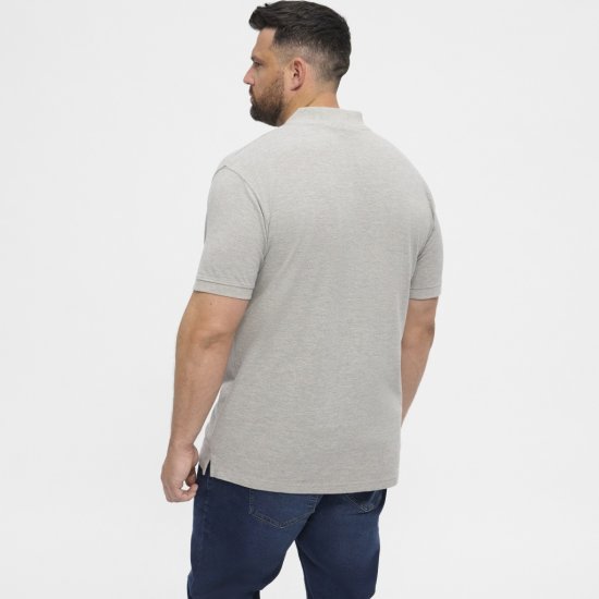North Latitude Polo Short Sleeve Grey - Polo majice - Moške Polo Majice za Močnejše Postave