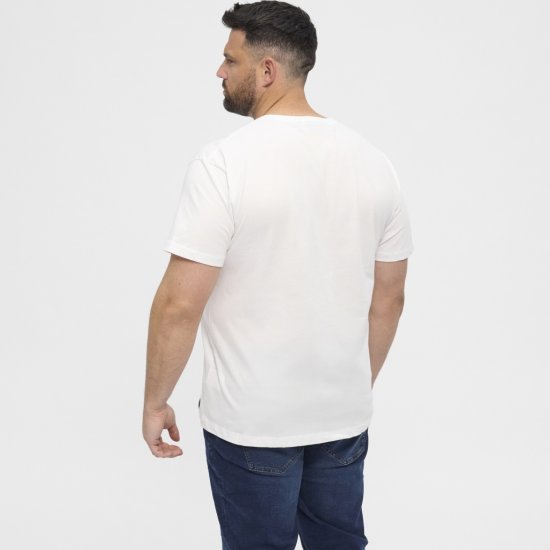 North Latitude T-Shirt 2-Pack White - Kratke Majice - Moške kratke majice za močnejše postave