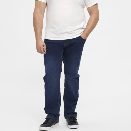 North Latitude Jeans Ringo Blue Used Wash - Kavbojke & hlače - Moške Kavbojke in Hlače za Močnejše Postave