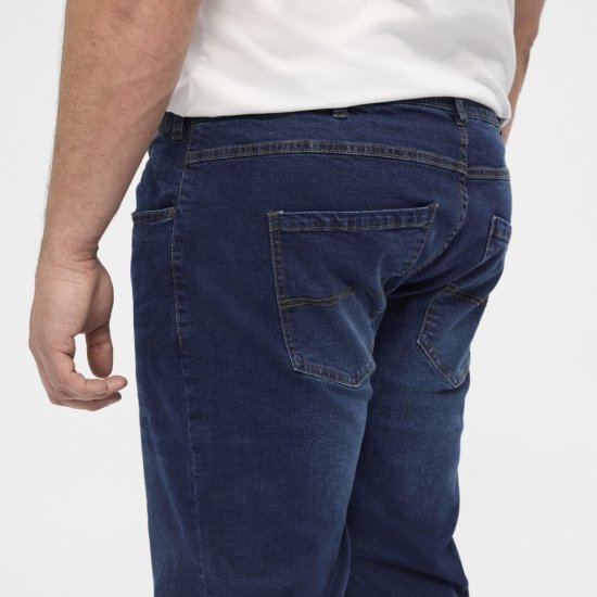 North Latitude Jeans Ringo Blue Used Wash - Kavbojke & hlače - Moške Kavbojke in Hlače za Močnejše Postave