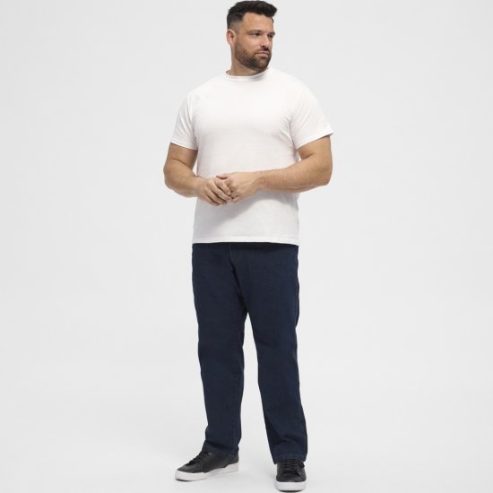 North Latitude Jeans Mick Blue Stone Washed - Kavbojke & hlače - Moške Kavbojke in Hlače za Močnejše Postave