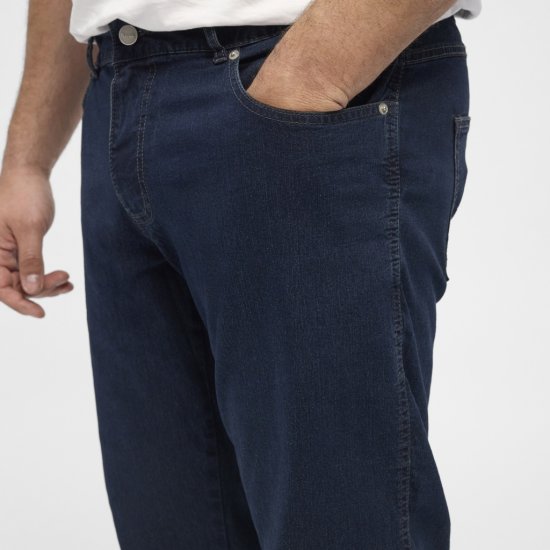 North Latitude Jeans Mick Blue Stone Washed - Kavbojke & hlače - Moške Kavbojke in Hlače za Močnejše Postave