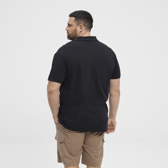 North Latitude Polo Pique Short Sleeve Black - Polo majice - Moške Polo Majice za Močnejše Postave