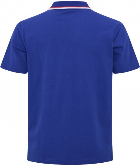 North Latitude Polo Pique V-Neck Blue - Polo majice - Moške Polo Majice za Močnejše Postave