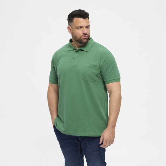 North Latitude Polo Short Sleeve Green - Polo majice - Moške Polo Majice za Močnejše Postave