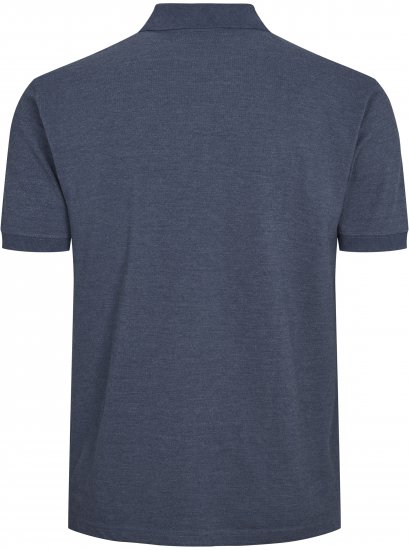 North Latitude Polo Short Sleeve Blue Melange TALL - MOŠKA OBLAČILA MT-6XLT - DALJŠI kroji