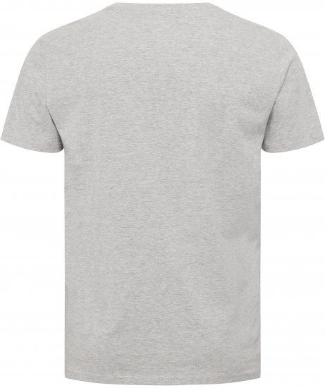North Latitude Everlast T-shirt Grey Melange - Kratke Majice - Moške kratke majice za močnejše postave