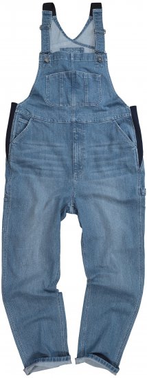 JP1880 Dungarees Denim Adjustable Straps Blue - Kavbojke & hlače - Moške Kavbojke in Hlače za Močnejše Postave