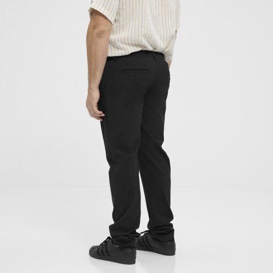 North Latitude 51143 Dress Pants Jog Style Black - Hlače - Moške Hlače za Močnejše Postave