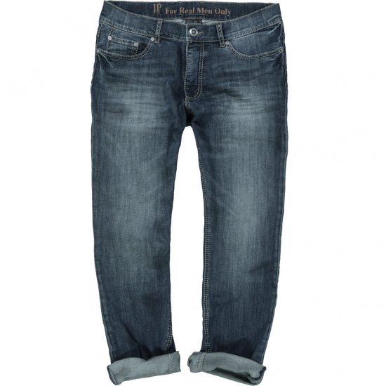 JP1880 Jeans Straight Fit Super Stretch Denim Used Blue - Kavbojke & hlače - Moške Kavbojke in Hlače za Močnejše Postave