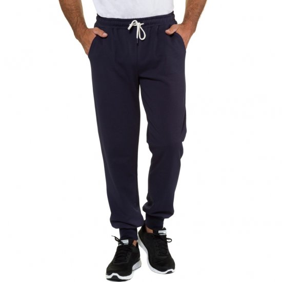 JP1880 Sweatpants Modern Fit Lightweight Navy - MOŠKA OBLAČILA MT-6XLT - DALJŠI kroji