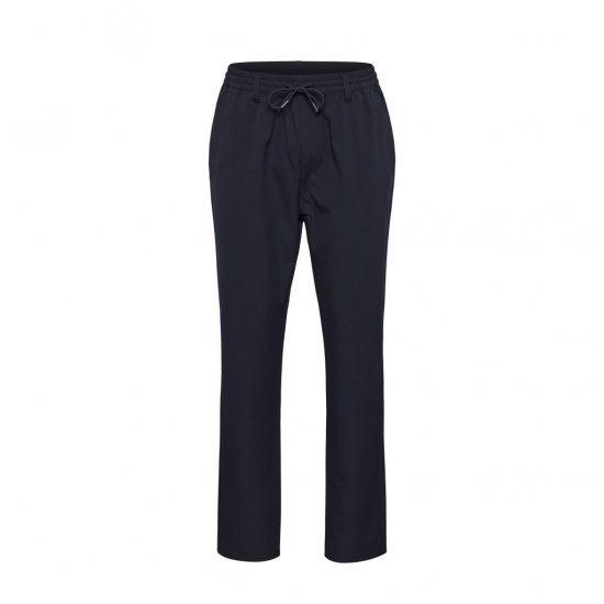 North Latitude Dress Pants Elastic Waist Navy Blue - Hlače - Moške Hlače za Močnejše Postave