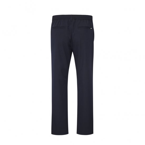 North Latitude Dress Pants Elastic Waist Navy Blue - Hlače - Moške Hlače za Močnejše Postave