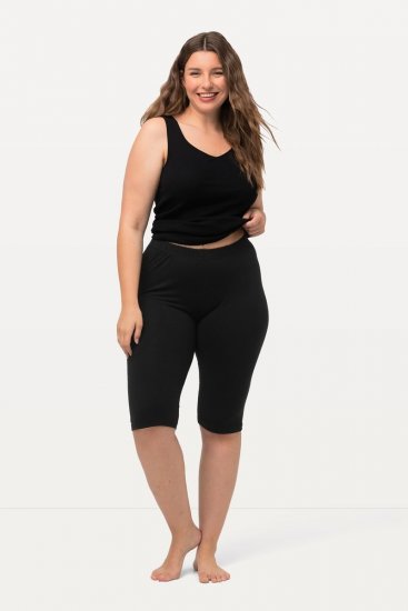 Ulla Popken Stretch Knit Bike Shorts Black - Ulla Popken - Ulla Popken oblačila večjih velikosti