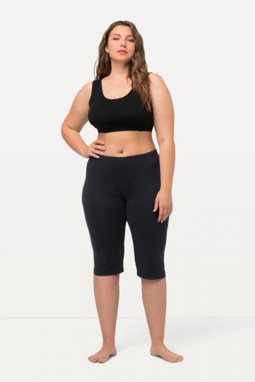 Ulla Popken Stretch Knit Bike Shorts Blue - Ulla Popken - Ulla Popken oblačila večjih velikosti