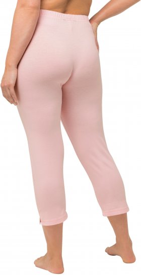 Ulla Popken Basic Stretch Knit Capris Pink - Kavbojke & Hlače v Velikih Številkah – Plus Size - 