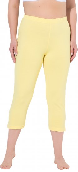 Ulla Popken Basic Stretch Knit Capris Orange - Kavbojke & Hlače v Velikih Številkah – Plus Size - 