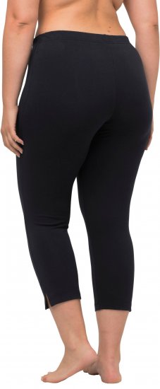 Ulla Popken Basic Stretch Knit Capris Navy - Kavbojke & Hlače v Velikih Številkah – Plus Size - 
