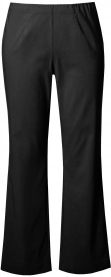 Ulla Popken Classic Stretch Bengaline Comfort Pants Black - Kavbojke & Hlače v Velikih Številkah – Plus Size - 