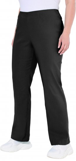 Ulla Popken Classic Stretch Bengaline Comfort Pants Black - Kavbojke & Hlače v Velikih Številkah – Plus Size - 