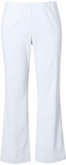 Ulla Popken Classic Stretch Bengaline Comfort Pants Snow White - Kavbojke & Hlače v Velikih Številkah – Plus Size - 