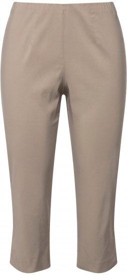 Ulla Popken Stretch Basic Bengaline Capri Pants Orange - Kavbojke & Hlače v Velikih Številkah – Plus Size - 