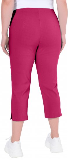 Ulla Popken Stretch Basic Bengaline Capri Pants Pale Lilac - Kavbojke & Hlače v Velikih Številkah – Plus Size - 