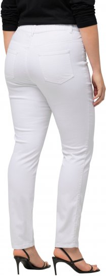 Ulla Popken Sienna Stretch Twill Jeggings Snow White - Kavbojke & Hlače v Velikih Številkah – Plus Size - 