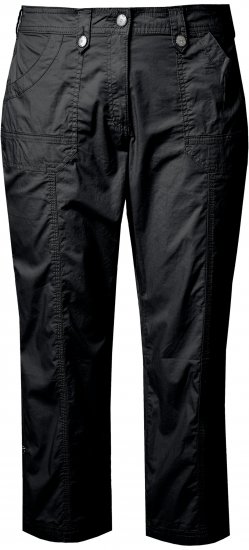 Ulla Popken Roll Tab Hem Stretch Cargo Pants Black - Kavbojke & Hlače v Velikih Številkah – Plus Size - 
