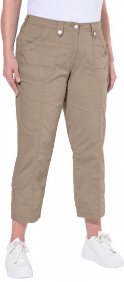 Ulla Popken Roll Tab Hem Stretch Cargo Pants Orange - Kavbojke & Hlače v Velikih Številkah – Plus Size - 