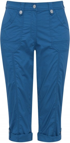 Ulla Popken Roll Tab Hem Stretch Cargo Pants Blue - Kavbojke & Hlače v Velikih Številkah – Plus Size - 
