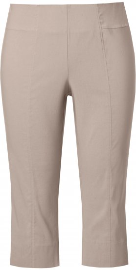 Ulla Popken Bengaline Elastic Waist Stretch Capri Pants Orange - Kavbojke & Hlače v Velikih Številkah – Plus Size - 