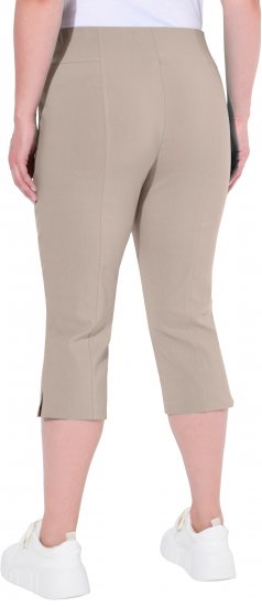 Ulla Popken Bengaline Elastic Waist Stretch Capri Pants Orange - Kavbojke & Hlače v Velikih Številkah – Plus Size - 