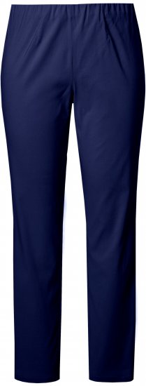 Ulla Popken Bengaline Slim Leg Sienna Fit Elastic Waist Pants Blue - Kavbojke & Hlače v Velikih Številkah – Plus Size - 