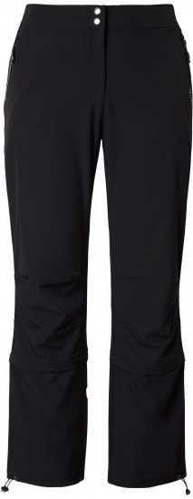 Ulla Popken Zip Off Reflective Detail Funtional Powerstretch Pants Black - Kavbojke & Hlače v Velikih Številkah – Plus Size - 