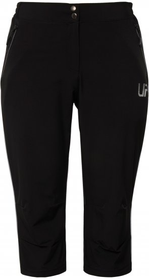 Ulla Popken Zip Off Reflective Detail Funtional Powerstretch Pants Black - Kavbojke & Hlače v Velikih Številkah – Plus Size - 