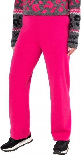 Ulla Popken Fine Sweater Knit Wide Leg Pants Red - Kavbojke & Hlače v Velikih Številkah – Plus Size - 