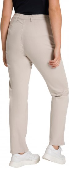 Ulla Popken Summer Pants Mony Beige - Kavbojke & Hlače v Velikih Številkah – Plus Size - 