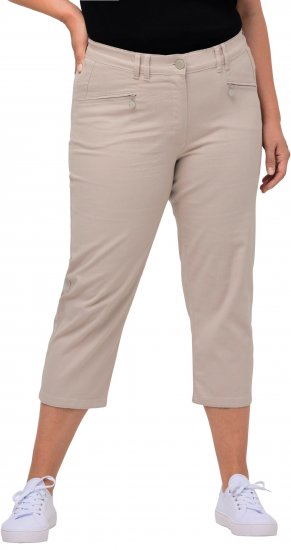 Ulla Popken Mony Stretch Capri Pants Orange - Kavbojke & Hlače v Velikih Številkah – Plus Size - 