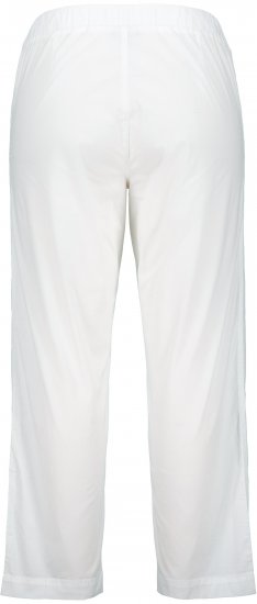Ulla Popken Wide Leg Ruby Fit Stretch Chino Pants Snow White - Kavbojke & Hlače v Velikih Številkah – Plus Size - 