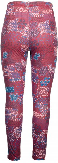 Ulla Popken Graphic Print Recycled Polyester Quick Dry Stretch Leggings Red - Kavbojke & Hlače v Velikih Številkah – Plus Size - 