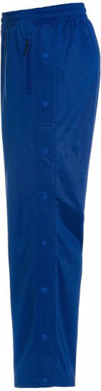 Ulla Popken Snap Placket Side Seam Wide Leg Recycled Polyester Knit Joggers Blue - Kavbojke & Hlače v Velikih Številkah – Plus Size - 