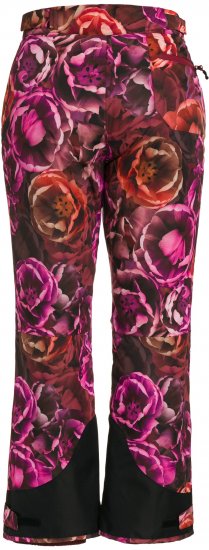 Ulla Popken Hyprar Rose Print Fully Lined Ski Pants Orange - Kavbojke & Hlače v Velikih Številkah – Plus Size - 