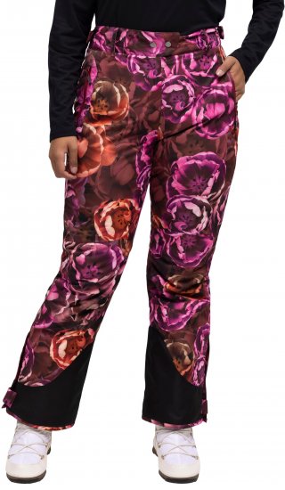 Ulla Popken Hyprar Rose Print Fully Lined Ski Pants Orange - Kavbojke & Hlače v Velikih Številkah – Plus Size - 