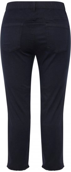 Ulla Popken Stretch Blend Bengaline Pants Navy - Kavbojke & Hlače v Velikih Številkah – Plus Size - 