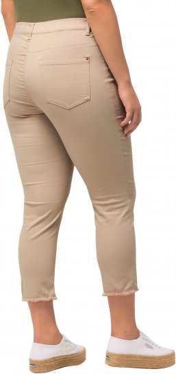 Ulla Popken Stretch Blend Bengaline Pants Dark Putty - Kavbojke & Hlače v Velikih Številkah – Plus Size - 